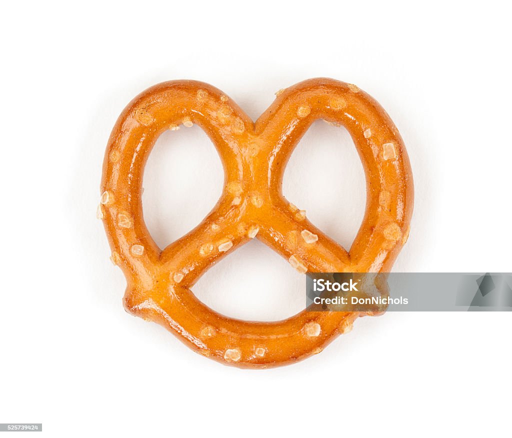 Pretzel Isolated On White One pretzel isolated on a white background. Pretzel Stock Photo