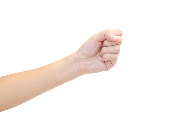istock women hand making sign isolated on white background 525739693