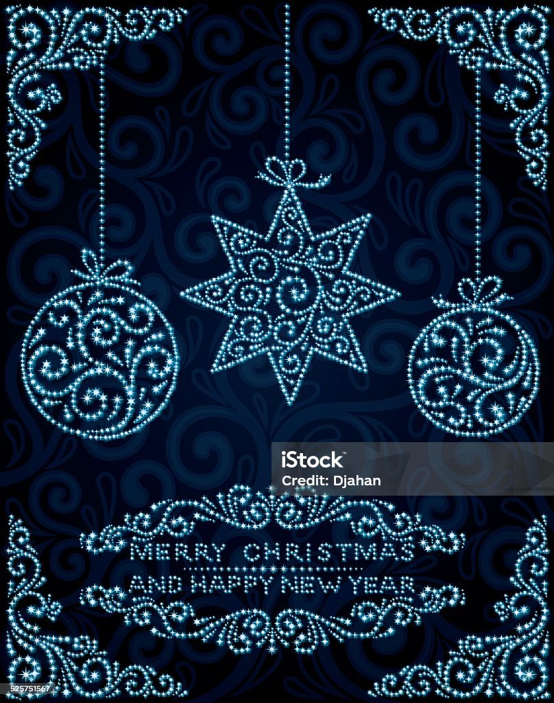 Abstract christmas toys Background with christmas toys, EPS 10 contains transparency Abstract stock vector