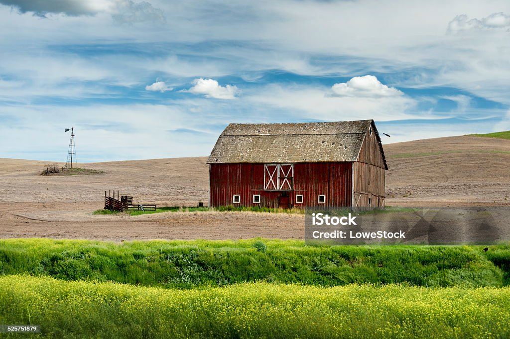 Old Barn in the Palouse A deserted old barn in the Palouse area of eastern Washington state. Abandoned Stock Photo