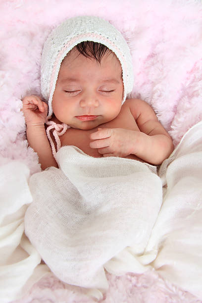 istock Newborn baby girl 525752975