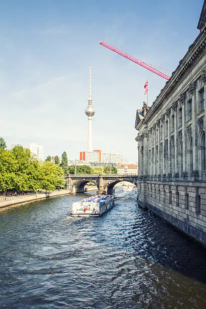 Bode-Museum with Television-Tower in background