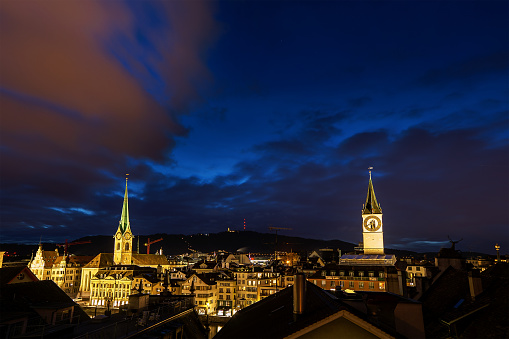 November 2014, urban capture of Zurich (Switzerland) by night