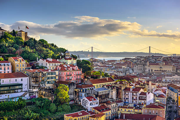 istock Lisbon, Portugal Skyline and Castle 525754905