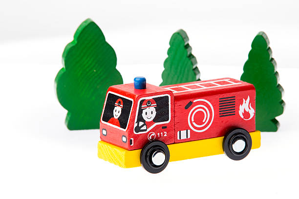 istock Wooden Toy FireTruck 525755125