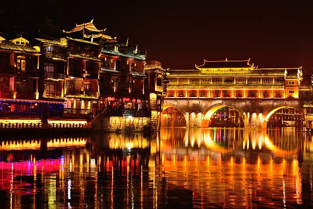 istock The ancient town of phoenix in night 525772075