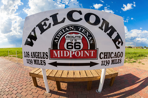 The halfway point for travelers on Route 66. Chicago and Los Angeles are each 1139 miles from Adrian.