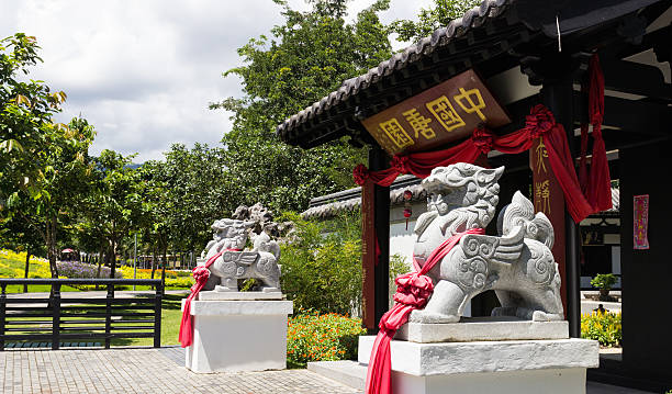 istock the chinese style lion statue 525773647