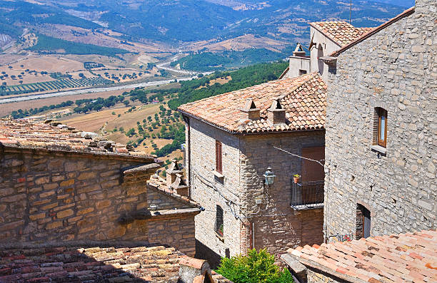 istock Panoramic view of Guardia Perticara. Basilicata. Italy. 525774581