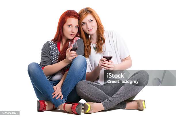 Two Redhead Women Stock Photo - Download Image Now - Adult, Adults Only, Affectionate