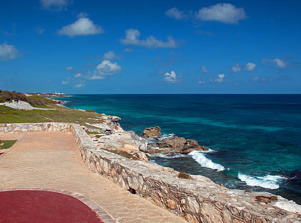 istock 'Cliff of the Dawn' at Punta Sur on Isla Mujeres 525802242