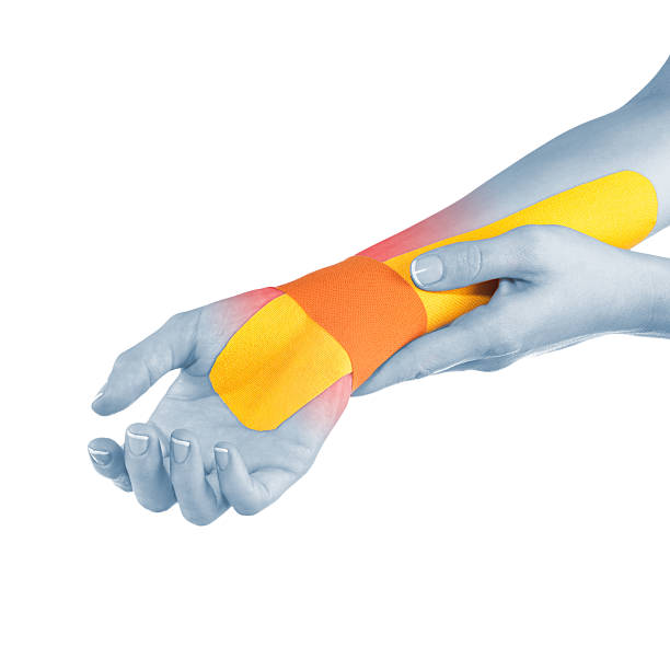istock Pain in woman wrist. 525802285