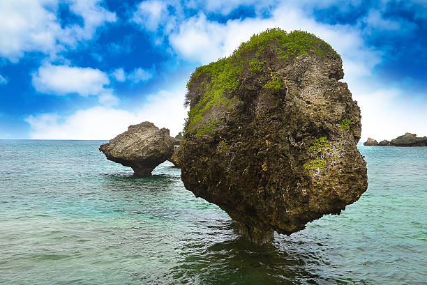 istock Rocks of strange shapes and sea 525802420