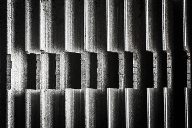istock close up of heatsink ,abstract background 525802618
