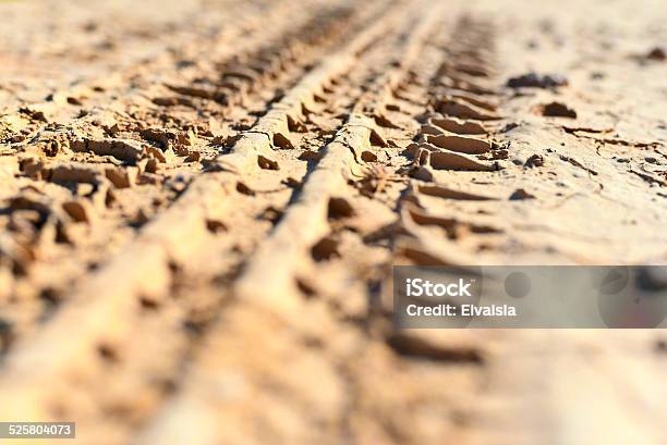 Wheel Tracks Stock Photo - Download Image Now - Dirt Road, Track - Imprint, Tractor