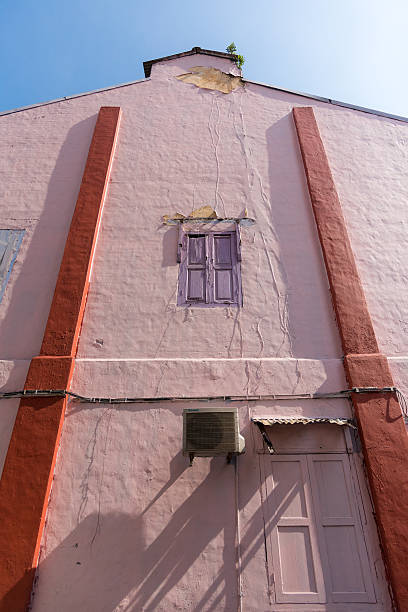 istock Pink facade of an old house 525804434