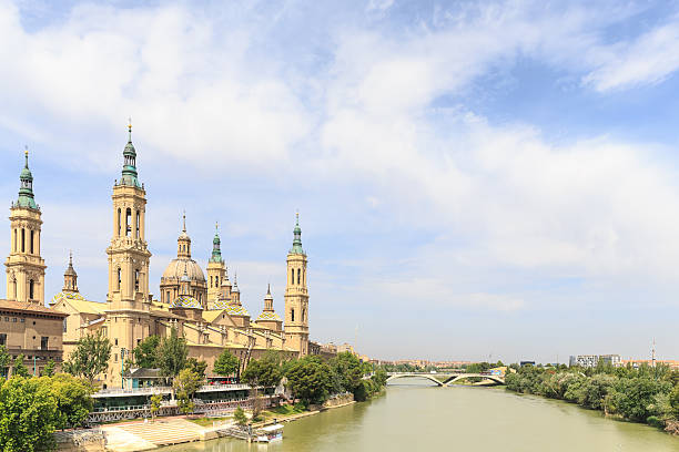 istock View of Pilar's cathedral and Ebro river in Zaragoza 525806176