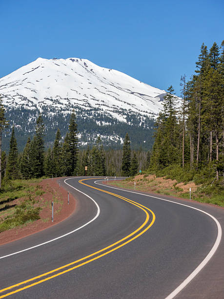 istock Mt Bachelor and road, near Bend, Oregon (vertical) 525806236