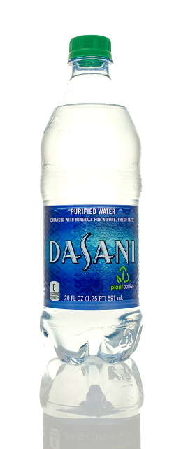 Winneconne, WI, USA - 5 March 2016:  A bottle of Dasani drinking water.