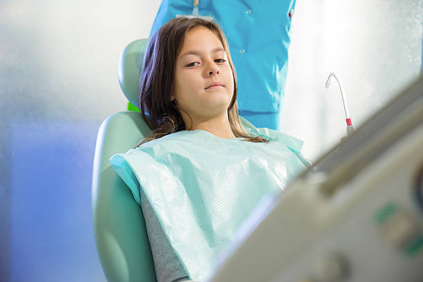 istock Child patient at the dentist 525808199