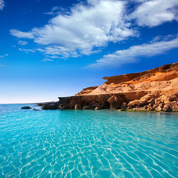 istock Formentera Es Calo des Mort beach turquoise Mediterranean 525828713