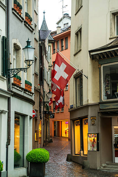 istock Zurich narrow street 525828823