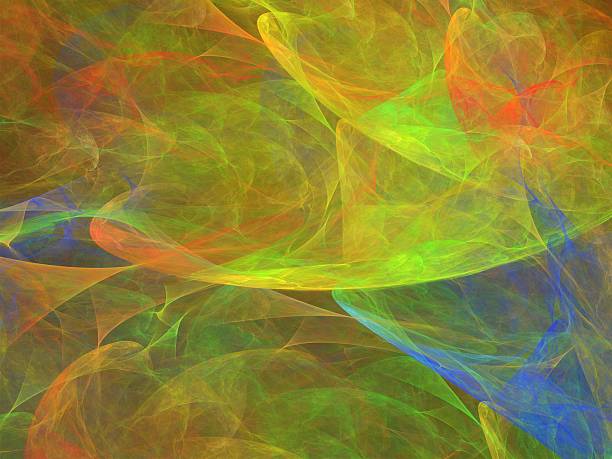 istock Digital paint from fractal canvas background 525829019