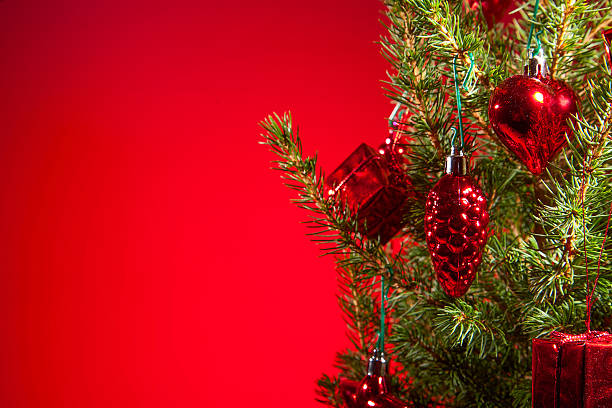 istock Christmas and New Year decoration with shiny glare 525831751
