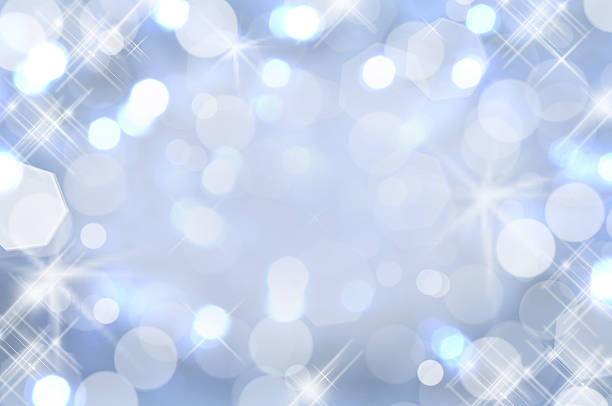 istock Shiny background of pastel blue lights 525832939