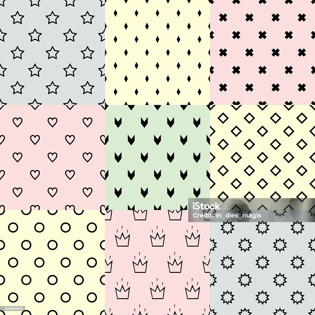 Cute Patternns Cute Vector Seamless Patterns Stock Illustration - Download Image Now ...