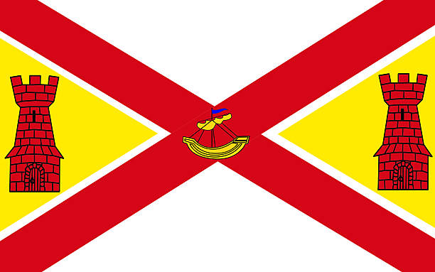 Flag of County Cork in Ireland Flag of County Cork is the largest and southernmost county in Ireland. Located in the province of Munster, it is named after the city of Cork. Cork County Council is the local authority for the county. Its largest towns are Cork City, Carrigaline, Midleton, Ballincollig and Cobh. cobh ireland stock illustrations