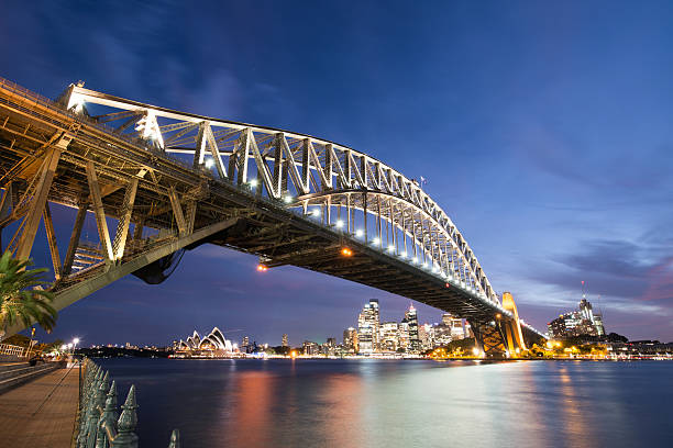 istock Panoramic Sunset Photo Sydney Harbor 525875954