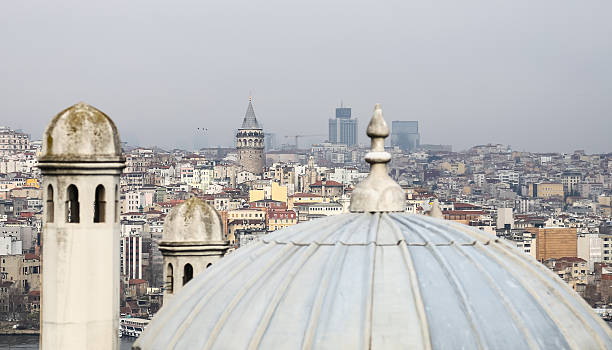 istock Galata and Karakoy district in Istanbul city 525878934