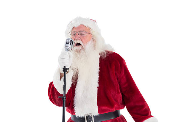 istock Santa Claus is singing Christmas songs 525881051