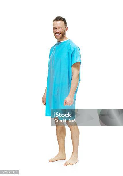 Cheerful Patient Looking At Camera Stock Photo - Download Image Now - Cut Out, Patient, Standing