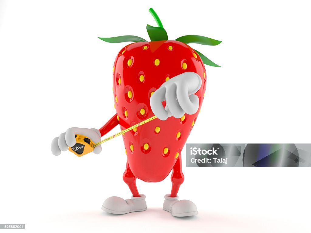 Strawberry Strawberry toon isolated on white background Berry Fruit Stock Photo