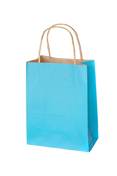 istock blue shopping bag isolated on white 525882124