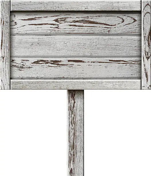 Vector illustration of Old Wooden Sign