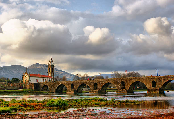 istock Roman and medieval bridge of Ponte de Lima 525885222