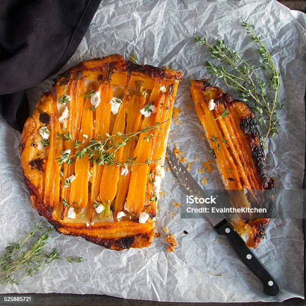 Carrot Tarte Tatin Stock Photo - Download Image Now - Carrot, Savory Pie, Tarte Tatin