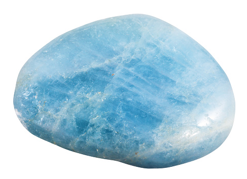 Pulido (azul color aguamarina Beryl gema aislado photo