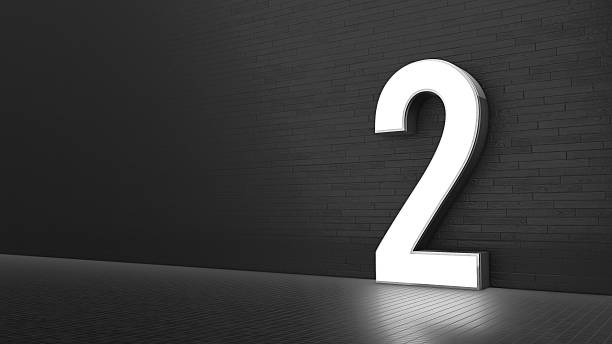 Luxury Design 3d number 2 with floor and wall