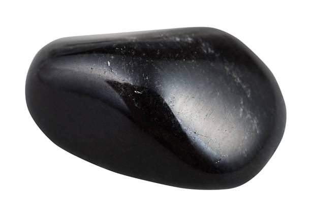 istock polished black obsidian gemstone from Mexico 525887970