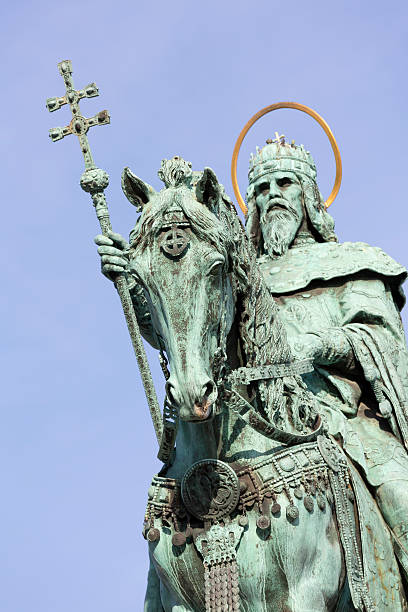 istock Statue of Saint Stephen in Budapest 525888568