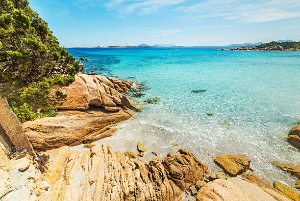 istock rocks in Capriccioli beach 525888738