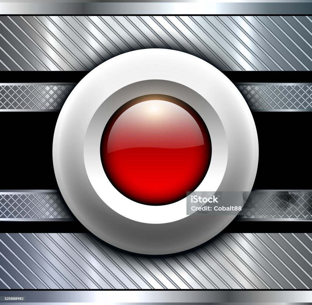Button Background Red Background Metallic With Red Button Stock Illustration - Download Image ...