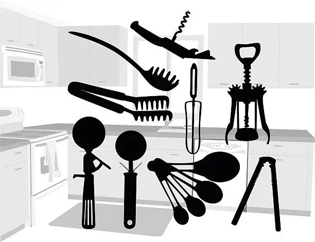 Vector illustration of Cooking Tools