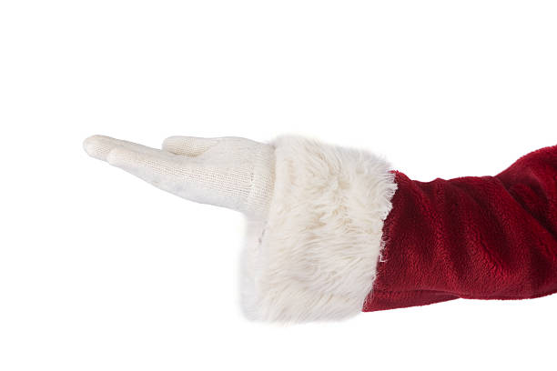 istock Santa Claus shows open hand 525894051