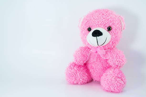 istock cute teddy bear with shadow isolated on white background 525894269