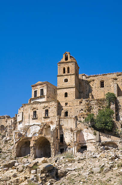 istock Panoramic view of Craco. Basilicata. Italy. 525896321